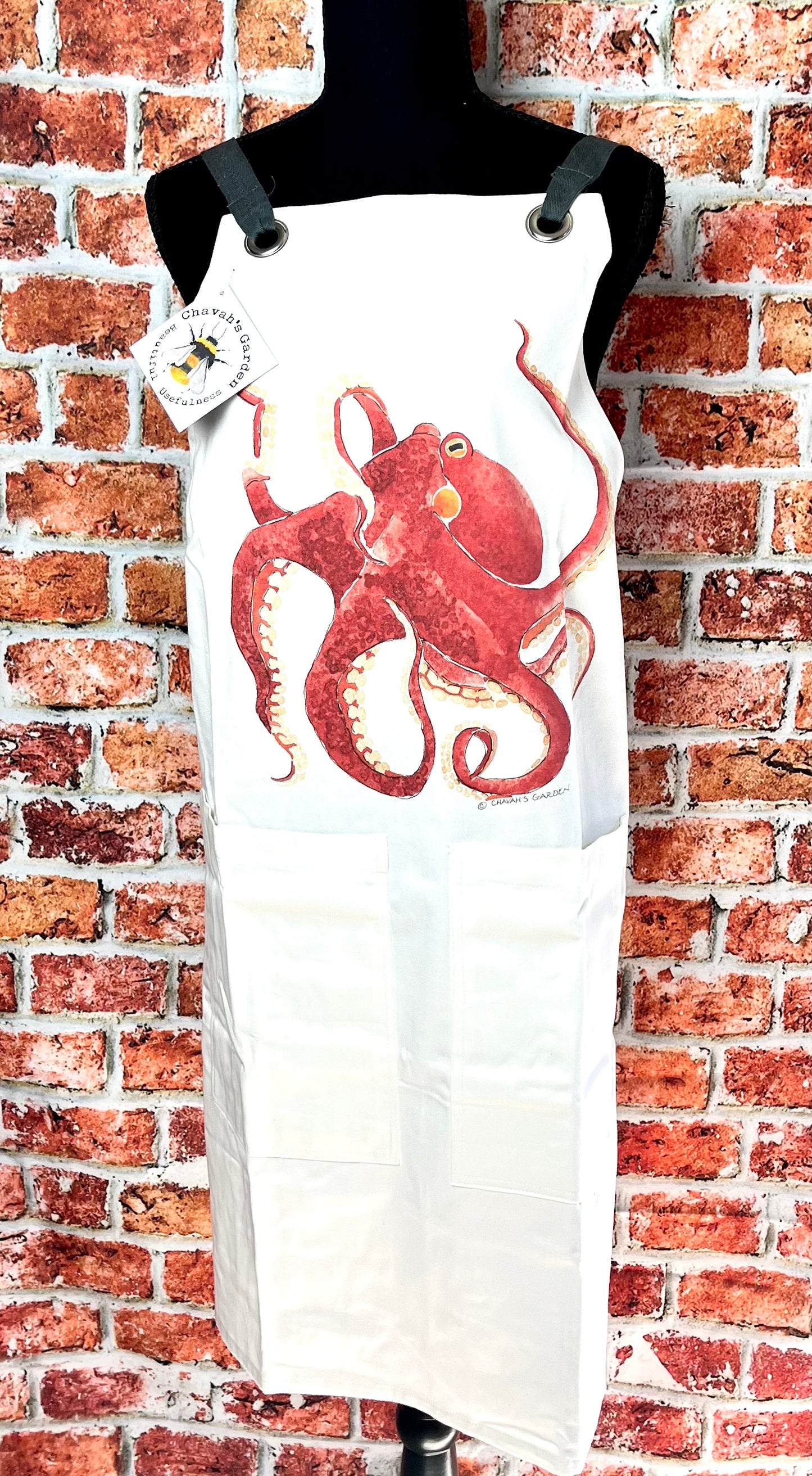 Octopus Cotton Apron