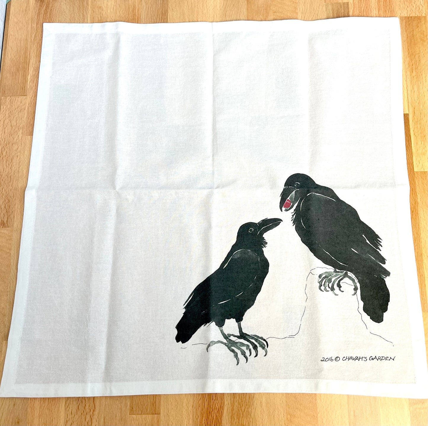 Ravens Flour Sack Napkins, Set of 4