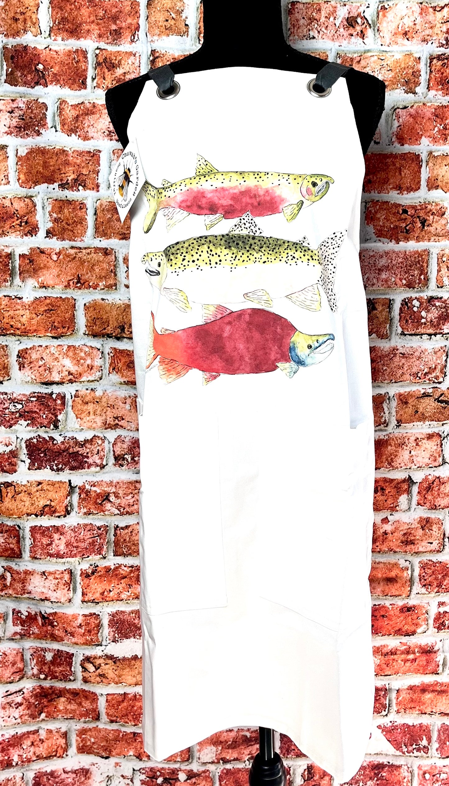 Salmon Cotton Apron