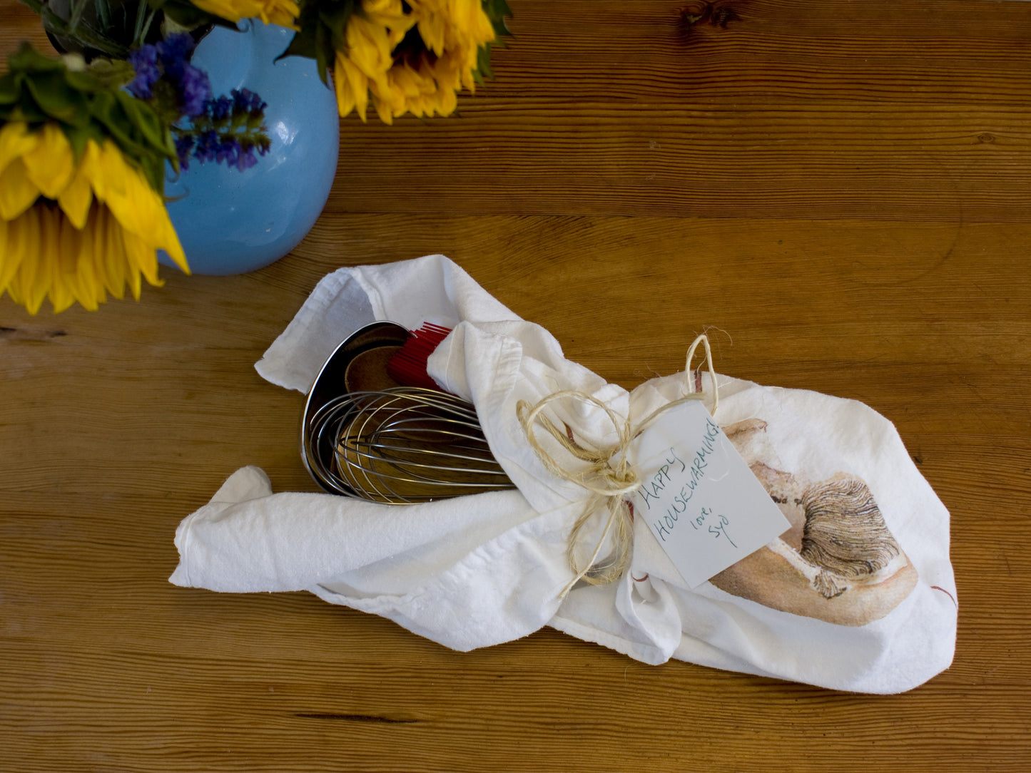 Spotted Towhee Flour Sack Tea Towel