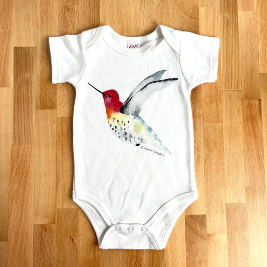 Hummingbird Cotton Onesie