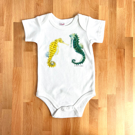 Sea Horse Cotton Onesie