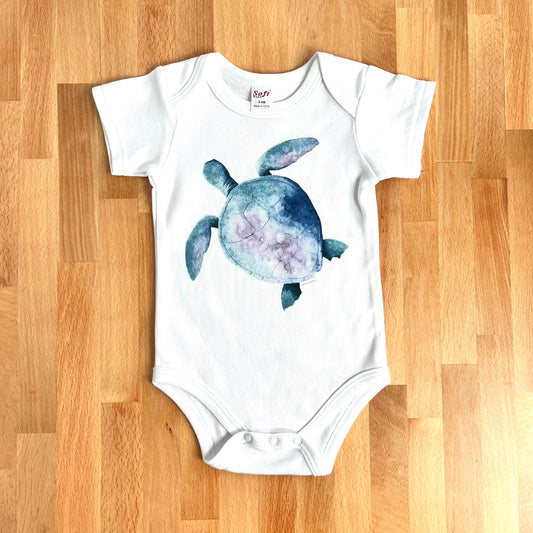 Sea Turtle Cotton Onesie