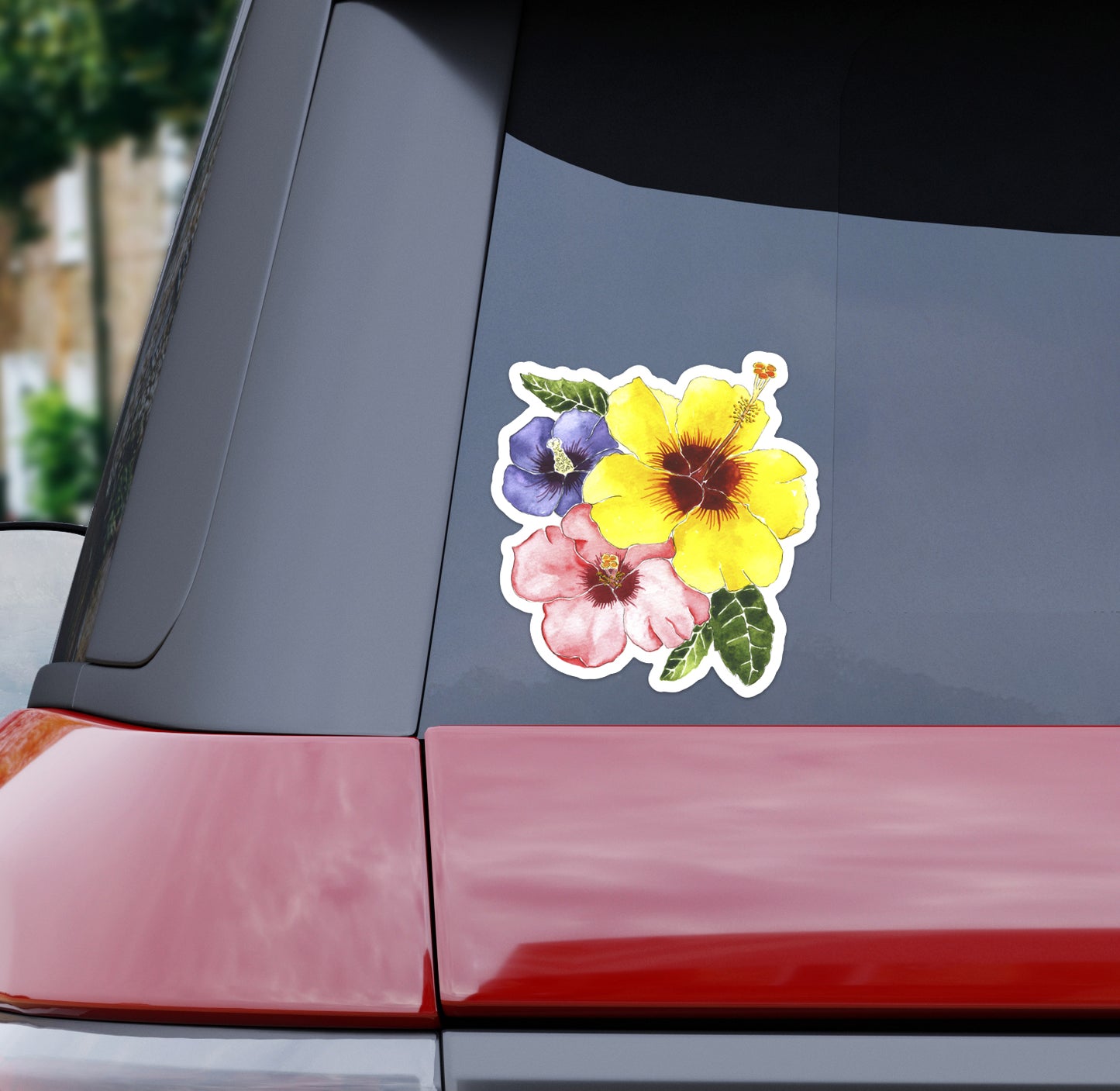 Bumper Sticker, Hibiscus